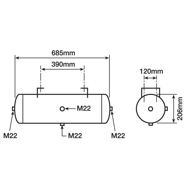 AIR RESERVOIR 20 LITRE