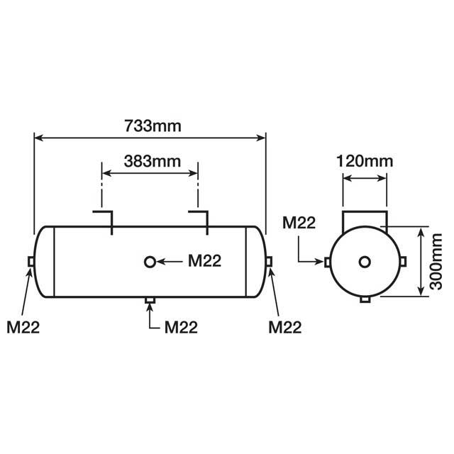 AIR RESERVOIR 50 LITRE 10000061968 NETS Quality Parts Driven by