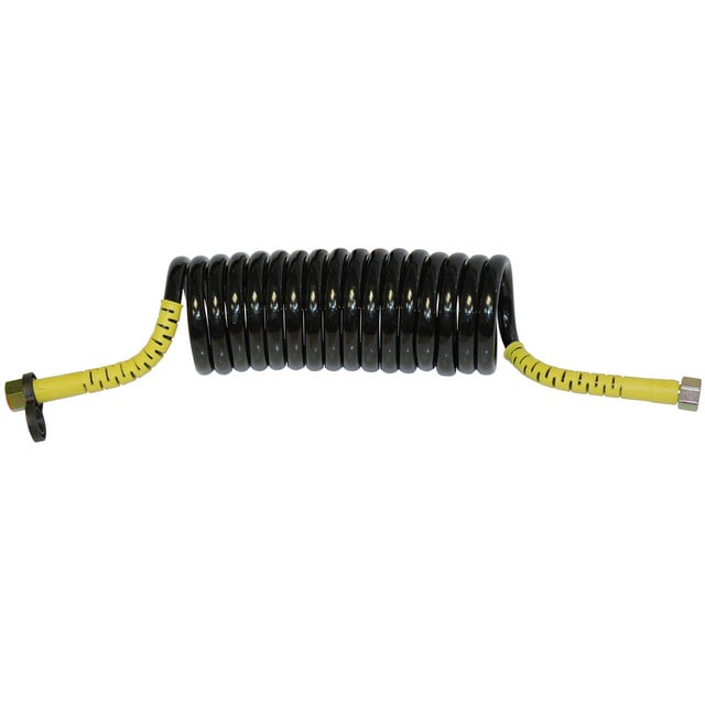 AIR COIL YELLOW TAIL WITH 2 X M18F FITTINGS 3M WORKING LENGTH