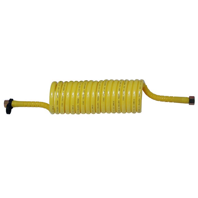 AIR COIL YELLOW WITH 2 X M18F FITTINGS 3.50M WORKING LENGTH