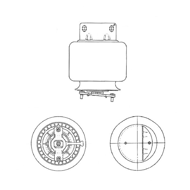 AIR SPRING COMPLETE ASSEMBLY LH BRACKET TO SUIT HENDRICKSON FITTING KIT NOT CURRENTLY SPECIFIED - O.E REF - 1704111