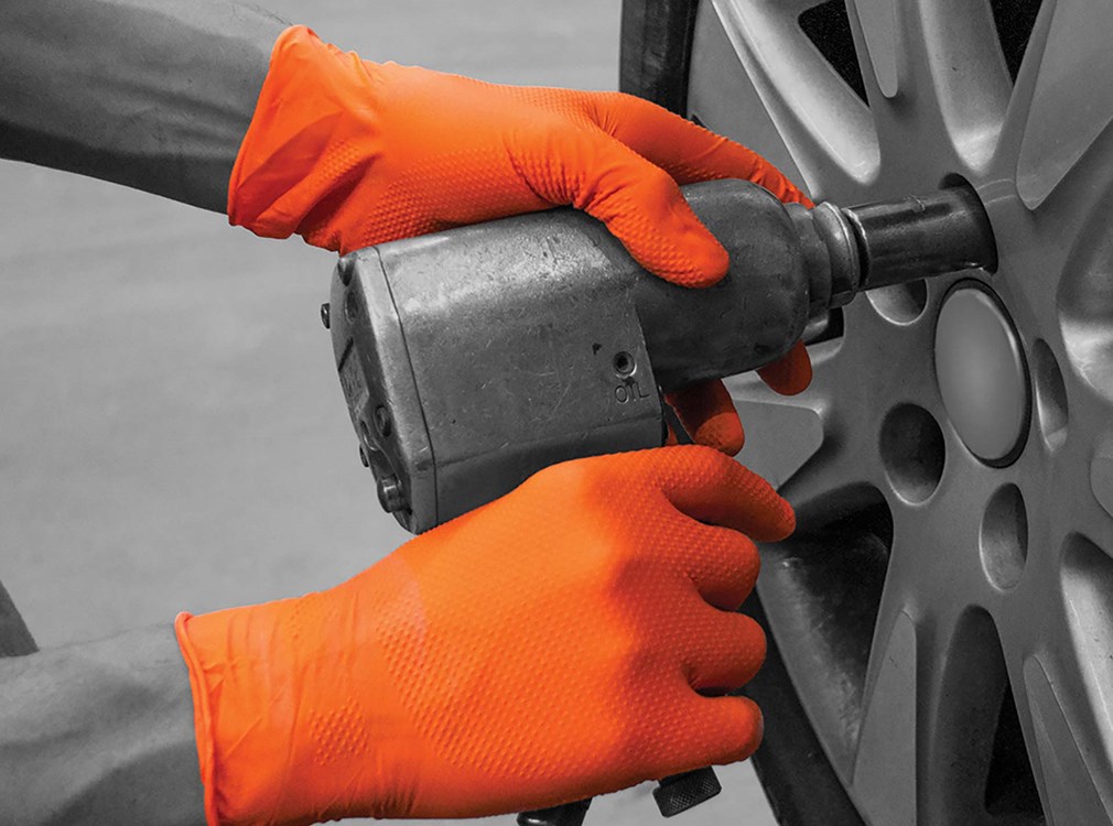 (EACH) Finite® Orange HD Nitrile powder free disposable glove