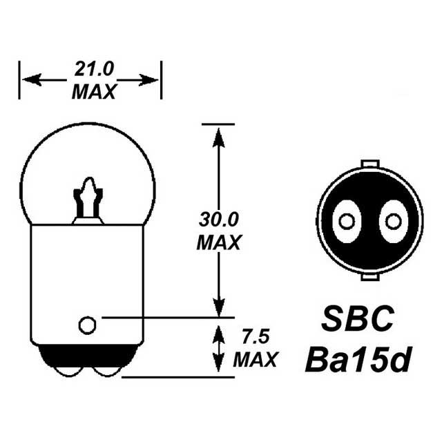 SBC 209 12V 5W BULB