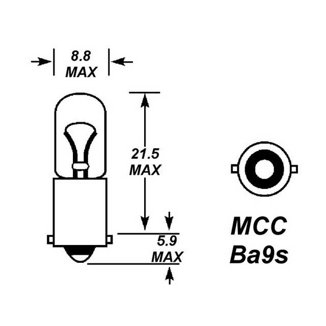 MCC 233 12V 4W BULB