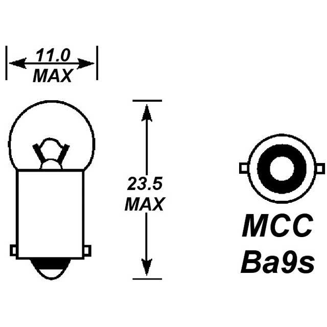 MCC 643 12V 2.2W BULB